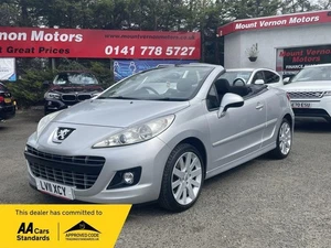 2011 Peugeot 207 CC 1.6 VTi GT Euro 5 2dr CONVERTIBLE Petrol Manual - Picture 1 of 24