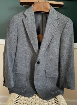 Casaco esportivo vintage 100% cabelo de camelo - Imagem 1 de 4