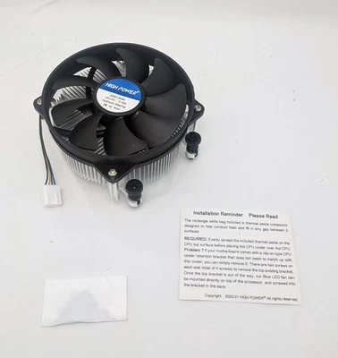 Low Profile 45mm Height HTPC Mini-ITX Micro ATX AMD Ryzen Socket AM4 CPU Cooler - Image 1 of 4