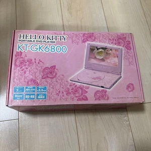 Sanrio HELLO KITTY Portable DVD Player KT-GK6800 Pink Tested Confirmed Works - Picture 1 of 11