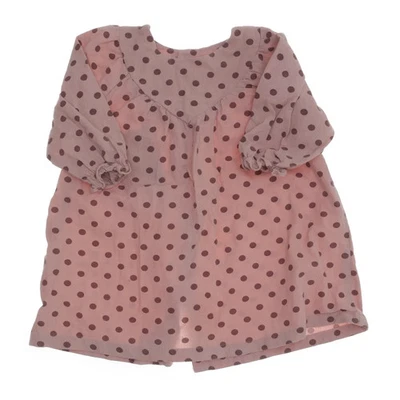 Zara, Kleid, Größe: 80, Pink/Braun, Gepunktet, Mädchen #wJg - Bild 1 von 4