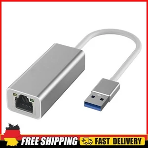 Typ-C-zu-RJ45-Ethernet-Kabel-LAN-Adapter 10/100/1000 Mbit/s (Silber USB 100M) - Bild 1 von 5