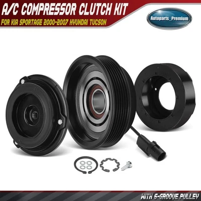 Kit de embrague compresor de aire acondicionado para Kia Sportage 2005 2006 2007 Hyundai Tucson V6 2,7 L Foto 1 de 4