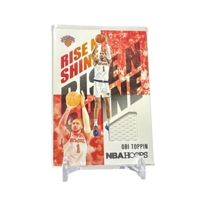 2020-21 Panini NBA Hoops - Rise N Shine Memorabilia Obi Toppin #RNS-OBI MEM/RC - Picture 1 of 2