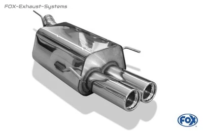 Escape Deportivo Ø60mm Opel Astra G CC Hatchback 2x80 Redondo Con Abs. - Imagen 1 de 3