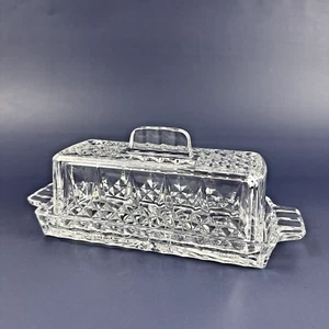 Cristal d'Arques Longchamp Heavy Cut, 1.5 Lb. - Crystal Butter Dish W/lid - Picture 1 of 8