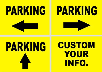 HEALTH&SAFETYDIRECT ARROW PARKING SIGNS A4 A3 A2 CORREX SIGN BOARD outdoor event festival custom