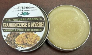 All-Natural Homemade Organic Frankincense & Myrrh Salve- Minor cuts and Scrapes - Picture 1 of 4