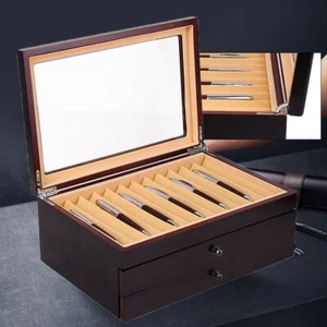Caja de lápices soporte para lápices taza estante madera escritorio para 34 lápices de relleno DE - Imagen 1 de 10