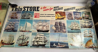 "Kit modelo barco corredor bloqueo Pyro 1966 vintage tienda póster anuncio 18""x35""" Foto 1 de 4