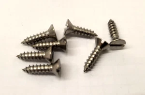 A2 slotted Countersunk self tapping 6 x 1/2 (3.5x13mm) wood screw (Bag of 100) - Picture 1 of 2