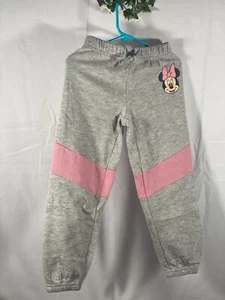 Girl's Disney Junior Minnie Pants Joggers 2 pack set Gray size 5 - Picture 1 of 4
