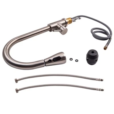 Kitchen Sink Faucet Pull Down Sprayer Spring Single Hole Mixer Tap 3-Ways  UK - Image 1 of 4