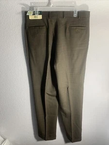 NWT Lauren Ralph Lauren Wool Pants Men's Size 36x32 Brown Houndstooth - Picture 1 of 10
