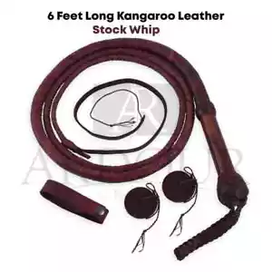 Canguro Hip Stock Hip 06-08 piedi lunga 16 trecce stock australiano FRUSTA TORO - Foto 1 di 9