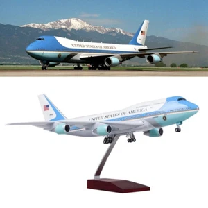 1/150 Diecast Airplane Toys Air Force One Airlines Model with Lights&Undercarria - Picture 1 of 12