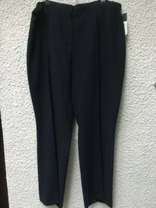 Busy Ladies Black Slim Leg Trousers - Part Elastic Waist (Sides) - 18L New Tags - Picture 1 of 1