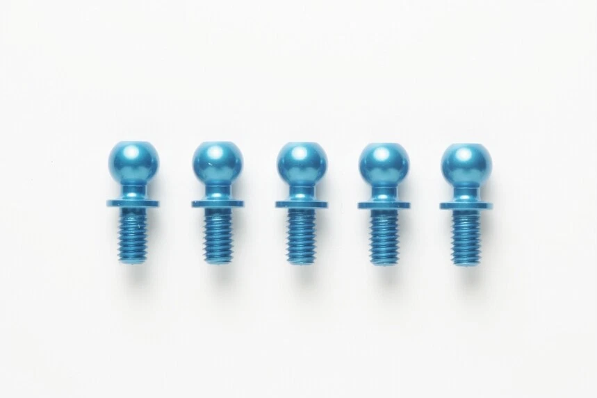 Tamiya 53906 RC Aluminum 5x5mm Hex Head Ball Connector (5pcs) Hop Up Parts - Image 1 of 1