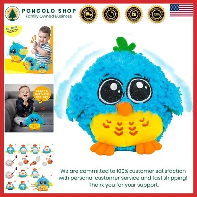 Adorable Mr. Blue Dancing Bird Toy - Soft, Safe, and Sound Activated for Infants - Image 1 of 4