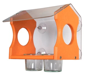 JCs Wildlife Recycled Poly Lumber Oriole Window Jelly Feeder Diner - Picture 1 of 1