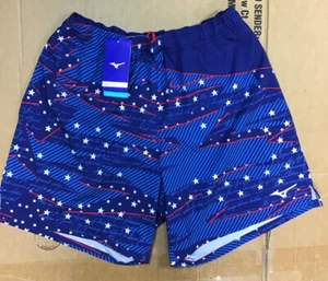 Mizuno Men's Patriotic Running Shorts 7 inch Inseam O22 - Picture 1 of 4