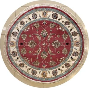 Rugstc 5x5 Senneh Pak Persian Purple Area Rug, Hand-Knotted,Floral with Wool - Picture 1 of 5