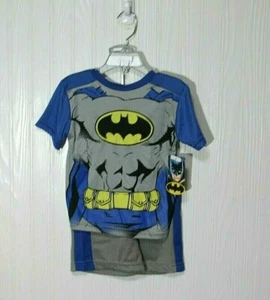 Jungen Batman Outfit Größe 2 T-Shirt Shorts Set Neu mit Etikett - Bild 1 von 3