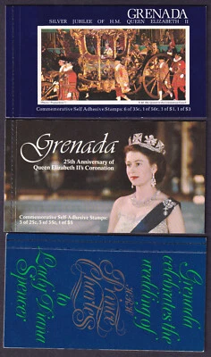Гренада - группа из 3 специальных буклетов с самоклеящимися марками, как новые без наклеек и следов - Изображение 1 из 2