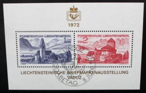 LIECHTENSTEIN 1972 Liba 72 Stamp Exhibition. SOUVENIR SHEET. USED CTO. SGMS553. - Picture 1 of 1