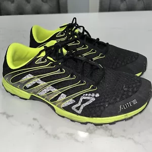 INOV-8 F-LITE 195 Men Size 9 Lightweight Trail Cross Training Shoes Black/Yellow - Picture 1 of 9