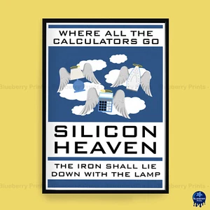 Impresión de póster artístico enano rojo Where the calculators go SILICON HEAVEN (3 tamaños) - Imagen 1 de 6
