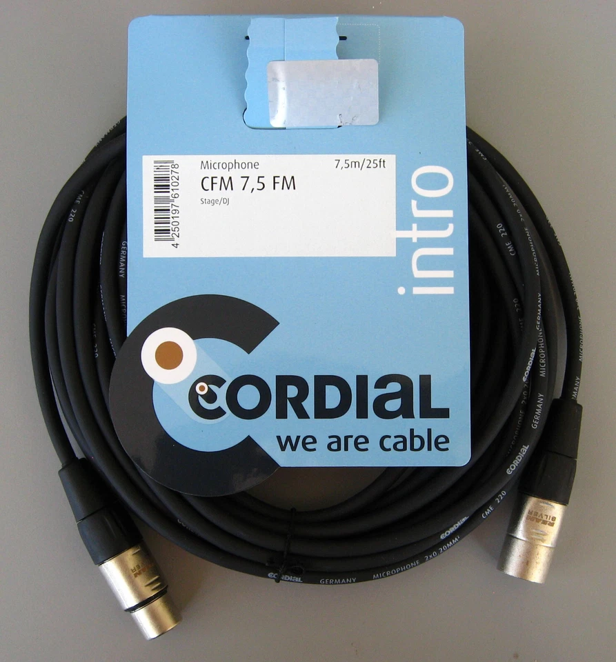 CORDIAL Mikrofonkabel CFM 5 FM / CFM 7,5 FM