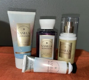 Bath & Body Works Vanilla Romance Four Piece Travel Set - Picture 1 of 5