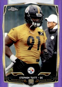 2014 Topps Chrome #210 Stephon Tuitt Purple Refractors - Picture 1 of 2