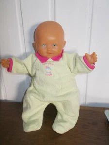 Vintage Poupée COROLLE  Bébé chauve 1995 28cm pyjama  - Imagen 1 de 4