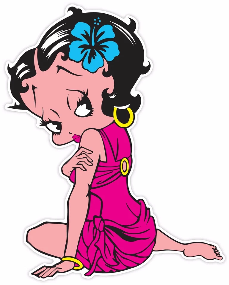 Betty Boop Vinilo Adhesivo Calcomanía Laptop Coche Cornhole Pared   Foto 1 de 1