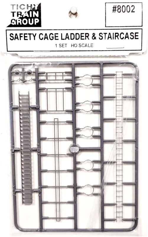 HO Scale Parts Tichy Train Group 8002 Safety Cage Ladder and Staircase