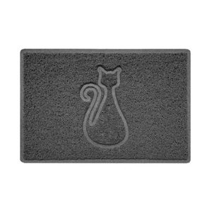 Cat Spaghetti Coil Indoor or Outdoor Door Mat Doormat in Dark Grey - Picture 1 of 15