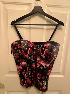Corsé Torrid Cuero Estampado Rosa Talla 0 - Imagen 1 de 12