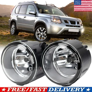 For Nissan Rogue 11-13 Bumper Fog Lights Assemblies Clear Glass Lens Replacement - Foto 1 di 6