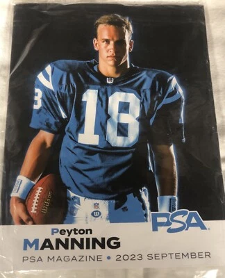 New PSA MAGAZINE September 2023 - Peyton Manning - Indianapolis Colts - MJ Bulls - Image 1 of 2