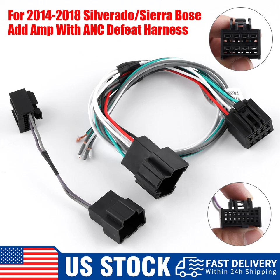 For 2014-2018 Silverado/Sierra Bose Add Amp Adapter Kit With ANC Defeat Harness。 - Image 1 of 4