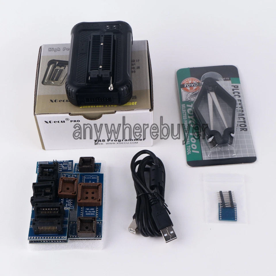 Plus Programmer TL866II for SPI Flash NAND EEPROM MCU PIC+9 adapter+clip - Image 1 of 1