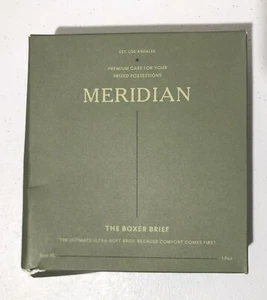 Mens Black Boxer Briefs Underwear Size XL Meridian Onyx Boxer Briefs New - Picture 1 of 9