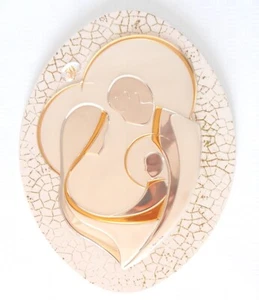NOZZE D'ORO 50° ANNIVERSARIO DI MATRIMONIO SACRA FAMIGLIA ARGENTO LEGNO cm44x34 - Foto 1 di 6