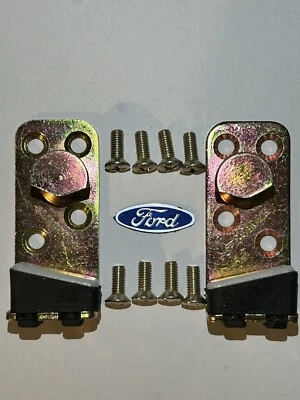 Ford Escort Mk1 Mk2  Door Striker Plates Lock Catch RS2000 Sport Ghia - Image 1 of 4