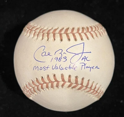 Cal Ripken Jr Signed Baseball “1983 AL MVP” Inscription PSA/DNA COA Autographed - Image 1 of 4