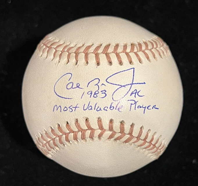 Cal Ripken Jr Signed Baseball “1983 AL MVP” Inscription PSA/DNA COA Autographed - Image 1 of 4