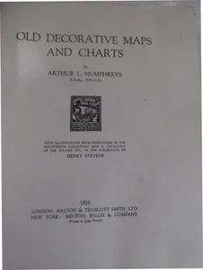 1926 Old Decorative Maps and Charts--1st & limited edition - Picture 1 of 4