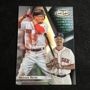 2018 Topps Gold Label Class 2 Black #20 Mookie Betts Boston Red Sox - Picture 1 of 2